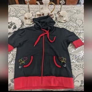 Vintage Rare Retro Skull Hoodie Jacket Day Of Dead Festive Whimsygoth Academia